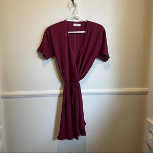 Babaton Mini Wrap Dress